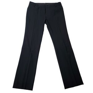 NILI LOTAN Low Rise Y2K Black Trouser Dress Pants Women’s Size 6 Virgin Wool
